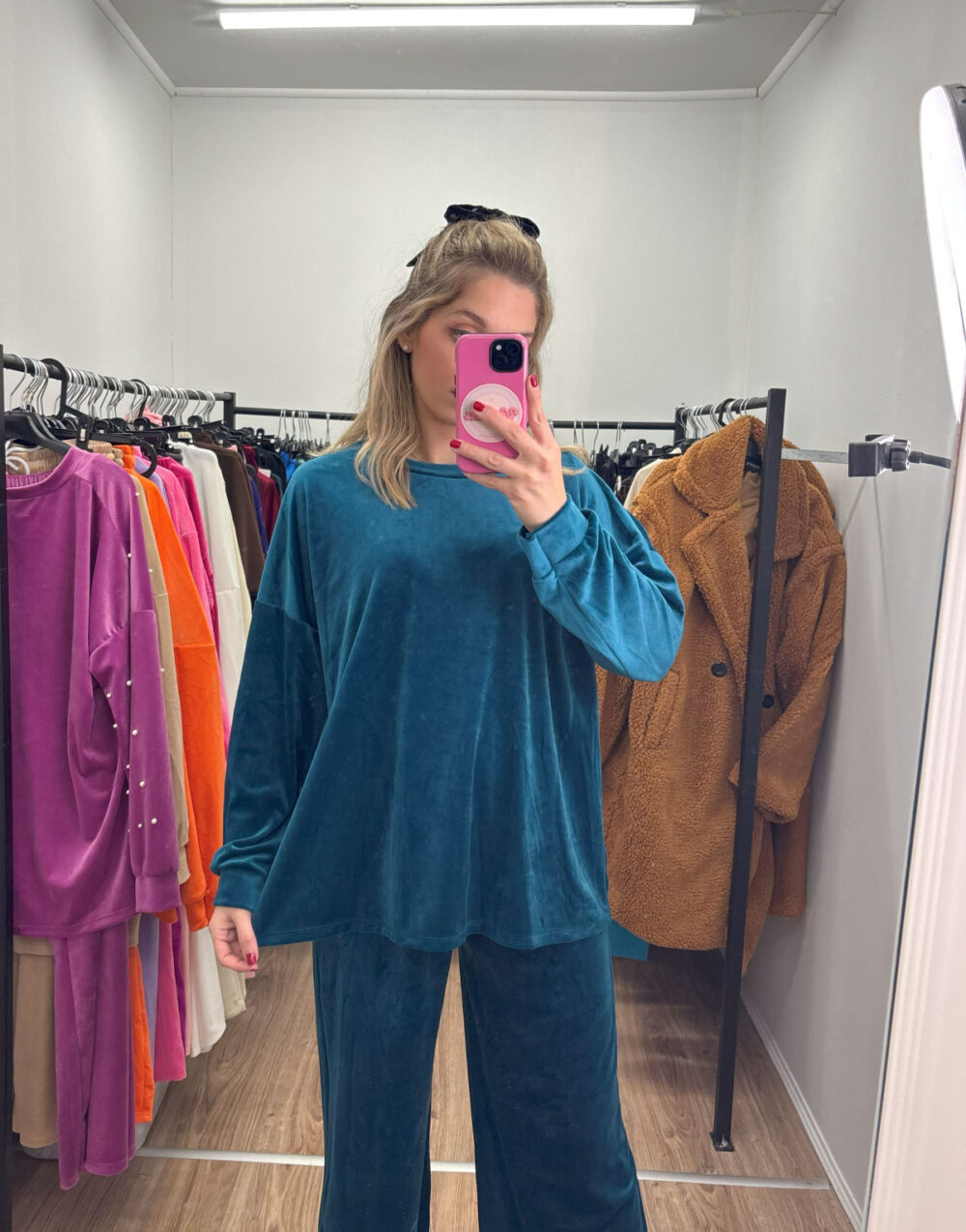 Velour Σέτ Πετρόλ